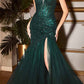 Cinderella Divine CD0214 Strapless Pointed Cup Beaded Mermaid Dress