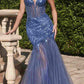 Cinderella Divine CD0214 Strapless Pointed Cup Beaded Mermaid Dress