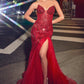 Cinderella Divine CD0214 Strapless Pointed Cup Beaded Mermaid Dress