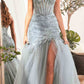 Cinderella Divine CD0214 Strapless Pointed Cup Beaded Mermaid Dress