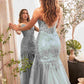 Cinderella Divine CD0214 Strapless Pointed Cup Beaded Mermaid Dress