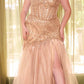 Cinderella Divine CD0214 Strapless Pointed Cup Beaded Mermaid Dress