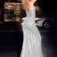 Ladivine CD0216 Floor Length Sexy Strapless Beaded Fitted Gown