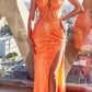 Ladivine CD0220 Long Fitted Sexy Slit Formal Sequin Gown