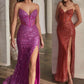 Ladivine CD0227 Long Strapless Embellished Beaded Formal Gown