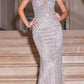 Ladivine CD0232 Long Fully Embellished Beaded Evening Gown
