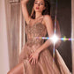 Ladivine CD0234 Long Lace and Tulle A-Line Ball Gown