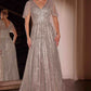 Ladivine CD0241 Dress Sequin Embellished A-Line Gown