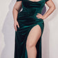 Cinderella Divine CD236 Long Off the Shoulder Corset Gown