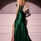 Ladivine CD2408 Dress Strapless Fitted Satin & Hot Stone Dress