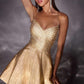 Ladivine CD2422 Fit and Flare Short Homecoming A-Line Dress