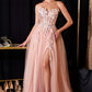 Ladivine CD2426 Enchanting 3D Floral Applique A-Line Gown