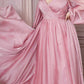 Cinderella Divine CD243C Long Sleeve A-Line Chiffon Dress