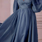 Cinderella Divine CD243C Long Sleeve A-Line Chiffon Dress