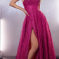 Ladivine CD252 Floor Length Lace Up Glitter A-Line Ball Gown