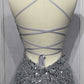 Ladivine CD258 Floor Length Iridescent Fitted Sequin Gown