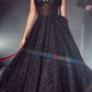 Cinderella Divine CD275 Floor Length Strapless Glitter A-Line Corset Ball Gown
