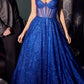 Cinderella Divine CD275 Floor Length Strapless Glitter A-Line Corset Ball Gown