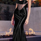 Cinderella Divine CD294 Strapless Satin Corset Mermaid Gown