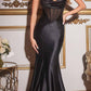Cinderella Divine CD294 Strapless Satin Corset Mermaid Gown