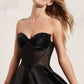 Ladivine CD297 Dress Strapless Beaded Satin A-Line Prom Gown