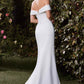 Ladivine CD371W Dress Off The Shoulder Stretch Neoprene Gown