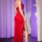 Ladivine CD375 Dress Satin Cut Out Fitted Gown