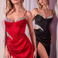 Ladivine CD375 Dress Satin Cut Out Fitted Gown