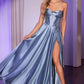 Ladivine CD378 Dress Strapless Satin A-Line Gown