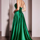 Ladivine CD378 Dress Strapless Satin A-Line Gown