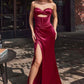 Ladivine CD381 Dress Cut Out Fitted Satin Gown
