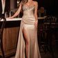 Ladivine CD382 Dress Strapless Stretch Taffeta Embellished Prom Gown