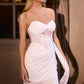 Ladivine CD384W Fitted Bridal Gown Strapless Sweetheart Neck