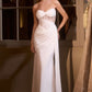Ladivine CD384W Fitted Bridal Gown Strapless Sweetheart Neck