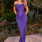 Ladivine CD387 Formal Soirées Off Shoulder Ruched Bodice Evening Dress