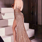 Ladivine CD3929 Dress Strapless Sequin Fitted Gown