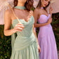Ladivine CD395 Outdoor Soirees A-line Flowy Strapless Dress