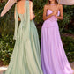 Ladivine CD395 Outdoor Soirees A-line Flowy Strapless Dress