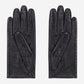 CD4050 (black/white) - Women’s Italian lambskin driving gloves with contrast trim