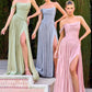 Ladivine CD409 One Shoulder Flowing Luminescent Chiffon A-Line Dress