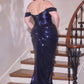 Ladivine CD422C Off Shoulder Sculpted Satin Corset