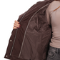 Utah Genuine Fur Trim Down Fill Jacket in Fig