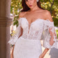 Ladivine CD659W Off Shoulder Mermaid Wedding Gown