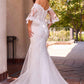 Ladivine CD659W Off Shoulder Mermaid Wedding Gown