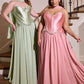 Ladivine CD668C Sculpted Satin Corset Bodice A-Line Plus Size Ball Gown
