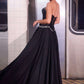 Ladivine CD668 Sculpted Satin Corset Bodice Timeless A-Line Ball Gown