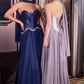 Ladivine CD668 Sculpted Satin Corset Bodice Timeless A-Line Ball Gown