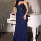 Ladivine CD673 Captivating Strapless Flowy A-Line Gown