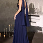Ladivine CD673 Captivating Strapless Flowy A-Line Gown