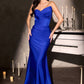 Ladivine CD676 Timeless Strapless Stretch Satin Sweetheart Mermaid Gown